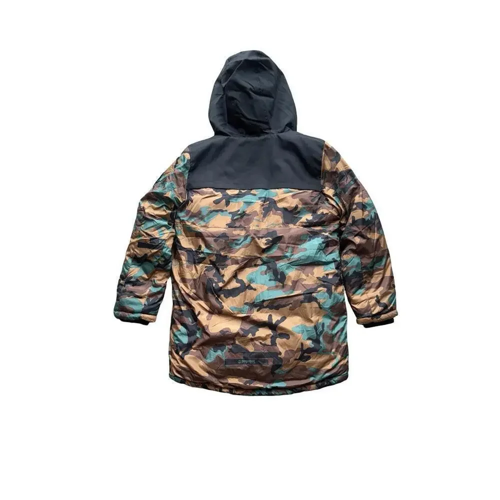 Timberland Boys Kids Puffer Coat Full Zip Hooded Jacket Sz XL 18-20 Camouflage
